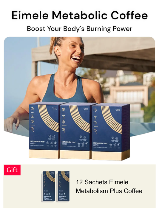 Eimele Metabolism Plus Coffee - 3 Boxes + 12 Free Sachets for Enhanced Metabolic Boost