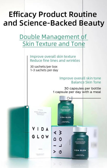 Vida Glow Radiance Advanced Repair Capsules - Achieve Flawless and Luminous Skin