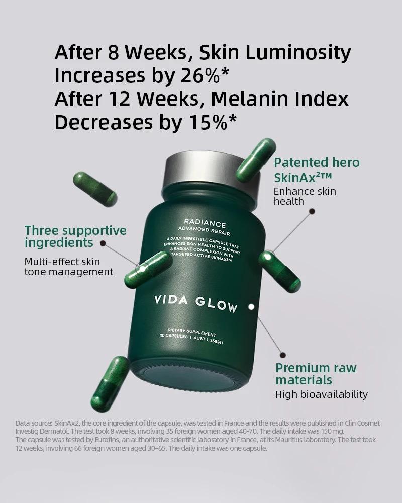 Vida Glow Radiance Advanced Repair Capsules - Achieve Flawless and Luminous Skin