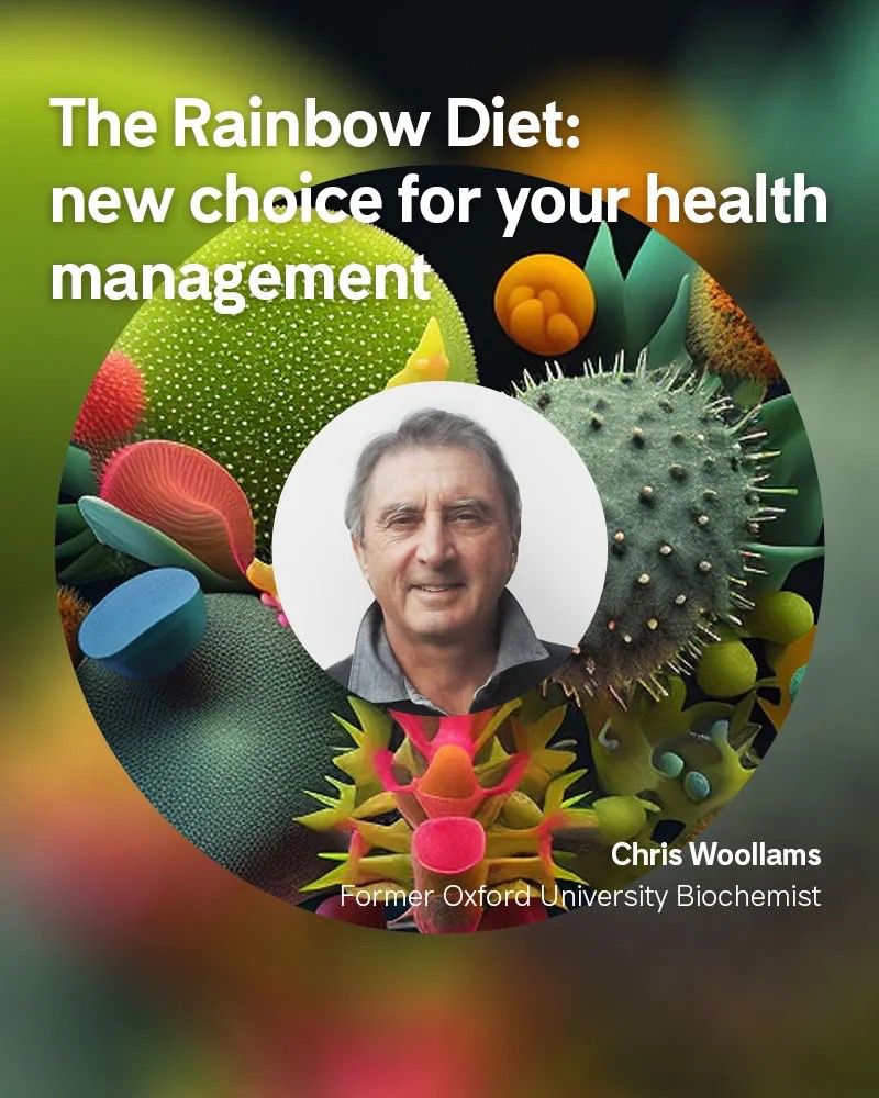 Chris Woollams, Former Oxford University Biochemist, discussing The Rainbow Diet and its benefits for health management