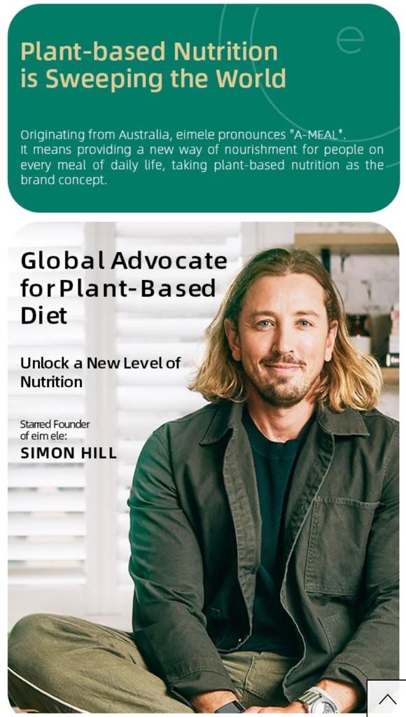 Eimele Shine Greens Founder Simon Hill - Global Advocate for Plant-Based Nutrition