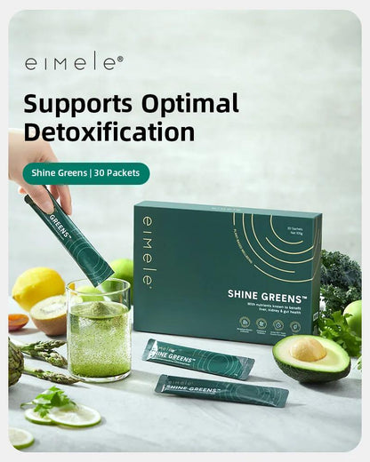 Eimele Shine Greens Supports Optimal Detoxification - 30 Packets